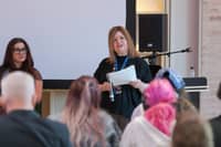 Dr Barbara Henderson organised the event and also spoke to budding writers and publishers.