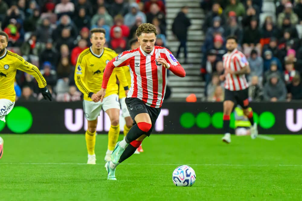 Chemsdine Talbi in action against Leeds United. Pic by Chris Fryatt
