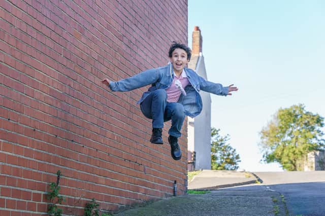 Noah Mannion performing the famous Billy jump at the back of Angus Street, Easington Colliery