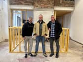 From left: Jamie Lister, outreach and engagement coordinator at Space, James Fildes, founder of Space, and Matt Moore from Sunderland Quakers