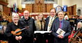From left: Helen Armstrong, Leader of SSO; Dave Milner Musical Director SSO; Annabelle Greener, Mayor’s Consort; Councillor Robert Hutchinson, Mayor of the City of Sunderland, and Mayoral Honorary Patron of SSO, Mark Greenfield, SSO Relational Lead.   