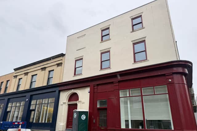 The corner of Villiers Street and High Street West is being transformed