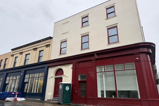 The corner of Villiers Street and High Street West is being transformed