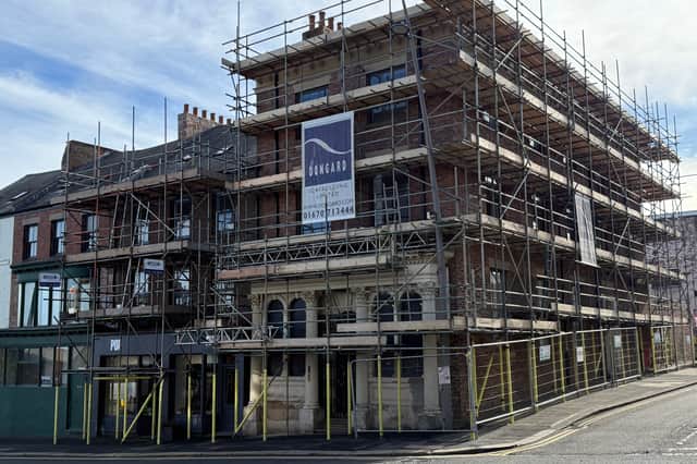Over the road from The Friends Meeting Place, work is forging ahead on George Clarke's Home of Books, due to open in April