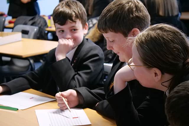 Southmoor Academy pupils taking part in the Roots to Writing project
