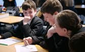 Southmoor Academy pupils taking part in the Roots to Writing project