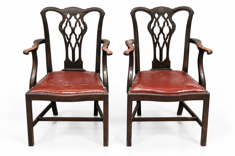 Two of the chairs which have been included in the Homes & Interiors Auction on Tuesday, November 3 from 10am. 