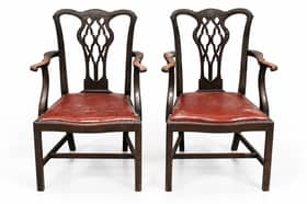 Two of the chairs which have been included in the Homes & Interiors Auction on Tuesday, November 3 from 10am. 