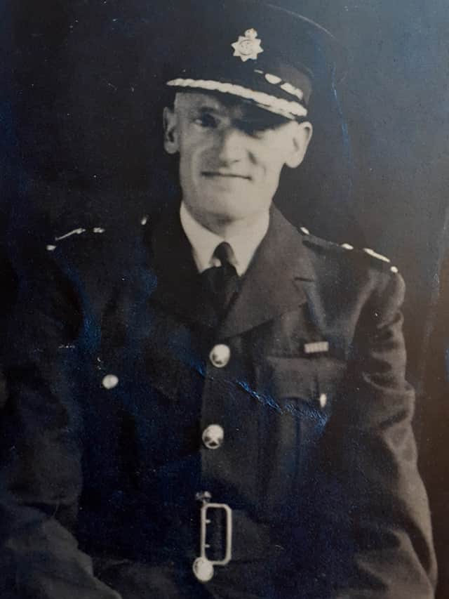 Chief Fire Officer Thomas Bruce, who was awarded the George Medal.