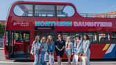 Northern Daughters with their bus driver for the day