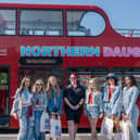 Northern Daughters with their bus driver for the day