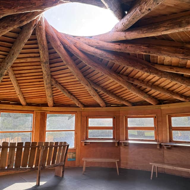 One of the hides overlooking the River Wear at Washington Wetland Centre