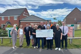 The MP joined representatives from Persimmon to present a cheque for £3,000 to Ryhope Community Spirit.