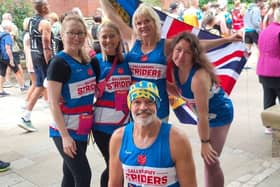 The team running the Great North Run 
