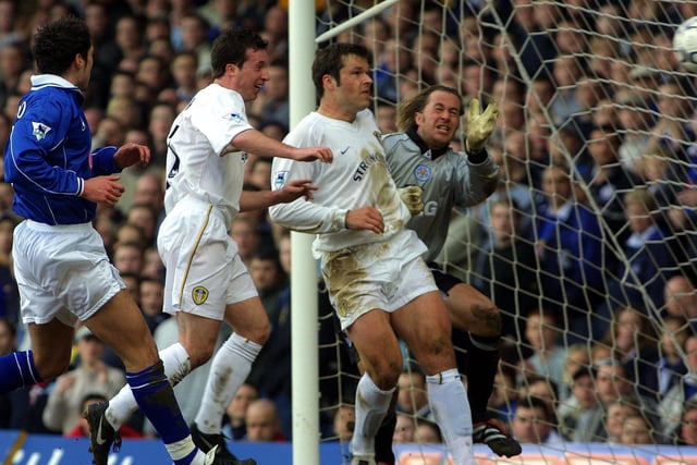 Robbie Fowler doubled Leeds United's lead after 31 minutes.