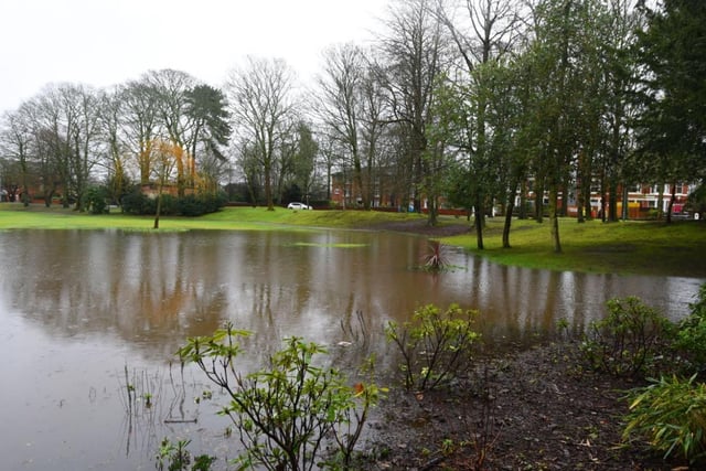 Flooding at Pennington Hall Park