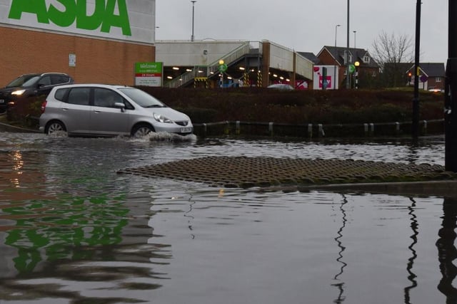Flooding at Asda, Robin Park
