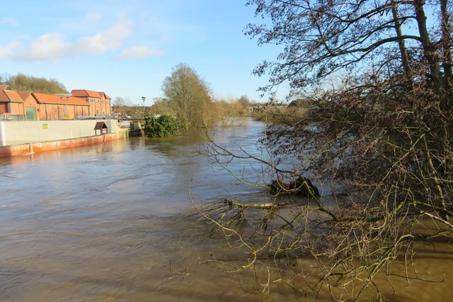 Levels in Malton peaked around 5.05m on Friday morning and are continuing to fall but the Environment Agency says river levels will remain high for several days.