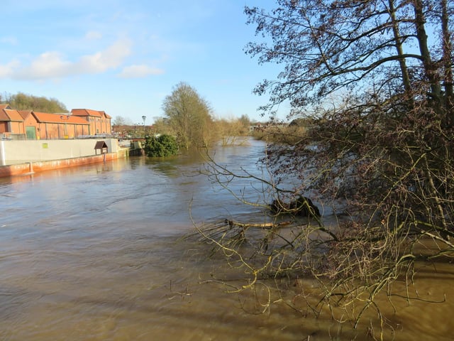 Levels in Malton peaked around 5.05m on Friday morning and are continuing to fall but the Environment Agency says river levels will remain high for several days.