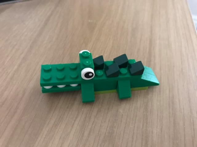 Jerome Swift's crocodile creation.