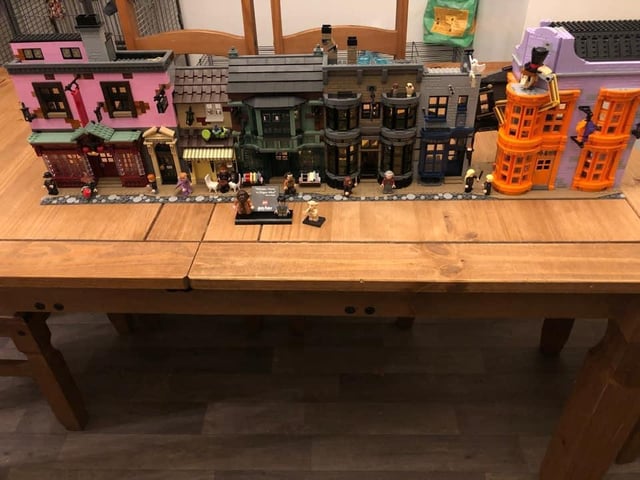 Leanne Miller has made a whole street out of Lego.