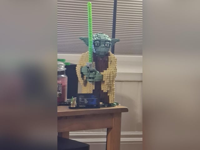 Mike Hallett sent in this picture of his Lego Yoda.