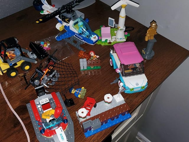 Sabina Zocchi sent in this image of her collection, including a police helicopter.