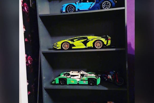 Richard Garfield James, has a colourful Lego car collection.