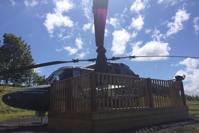 Ream Hills Camping and Caravan Park just off the M55 near Blackpool offer accommodation for touring caravans and motorhomes, but if you are looking for something a little different, you can stay over in their Helicopter Pod.