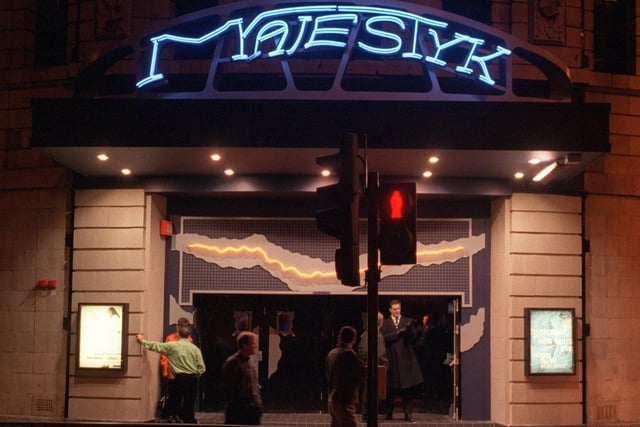 The imposing frontage of the Majestyk club in City Square, now the new home of Channel 4. Did you enjoy a night out here at the turn of the millennium?