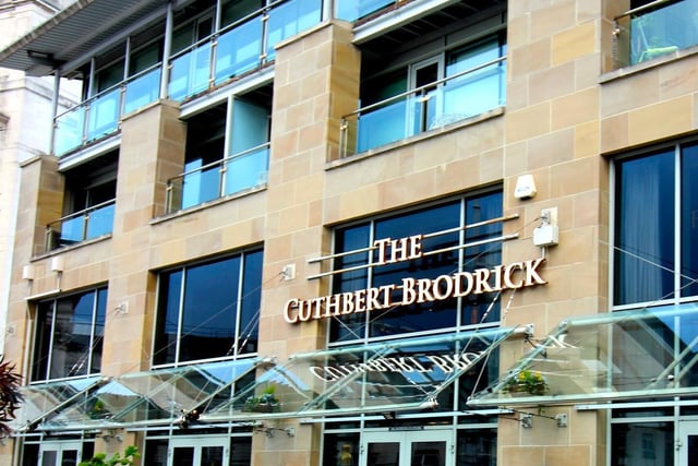 The Cuthbert Brodrick in Millennium Square is now a Wetherspoons pub but it used to be the site of a pub baths, designed by architect Cuthbert Brodrick - who also designed Leeds Town Hall. Inside the pub are framed photographs of and histories of the landmarks around the building.
