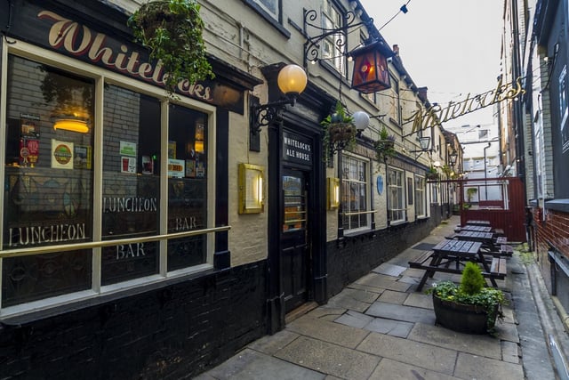 Whitelock's is the oldest pub in Leeds and was first opened as the Turk's Head in 1715. According to the pub's blue plaque, the pub was rebuilt by the Whitelock family in the 1880s, hence the name.
