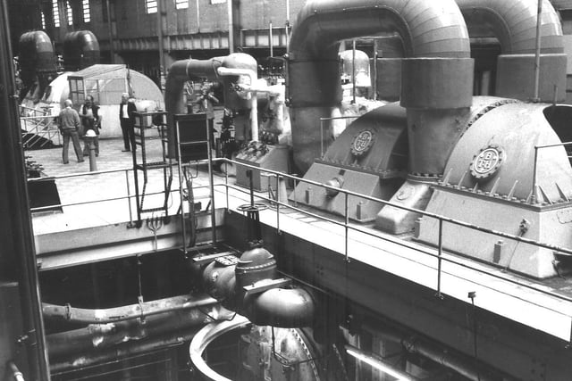 Inside Westwood power station just prior to closure in 1986.