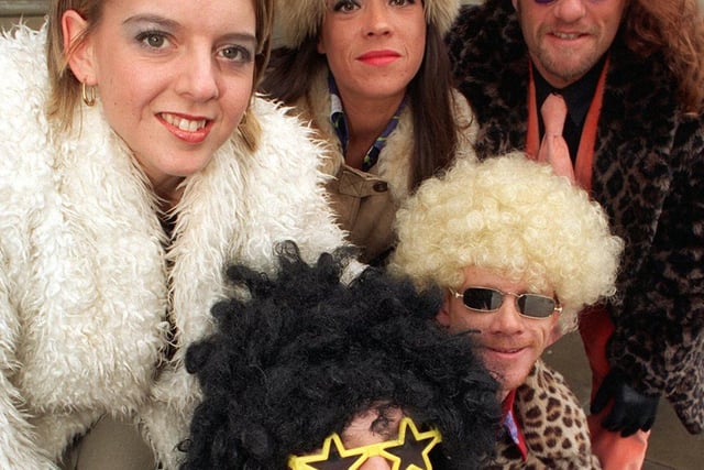 A new 70s disco night was launched at The Warehouse. Pictured are club night organisers, from left, Kathy Riley, Jim Albentosa, Liz Anderson, Richard McCann and Sean Hart.