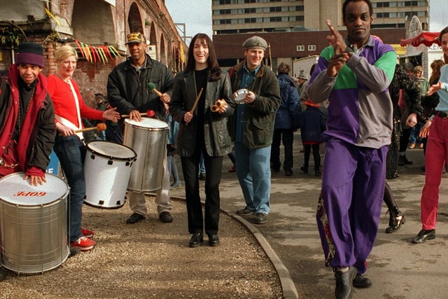 Visitors to Granary Wharf were treated to the sound of Samba music, when a touch of Rio came to the city.