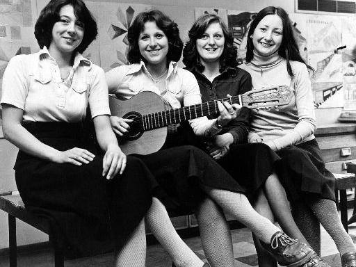 In 1977 these girls girls from Ossett formed a folk and western group in 1972 and played more than 35 charity shows for pensioners, handicapped children and parochial events in the Ossett, Pontefract, Wakefield, Heckmondwike and Batley areas.
