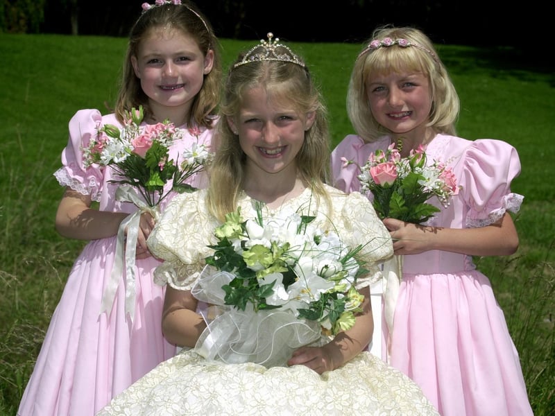July 2002 and pictured is Rothwell Carnival queen Louise Johnston with her  attendants Sophie Hallos (left) and Shannon Hickey.