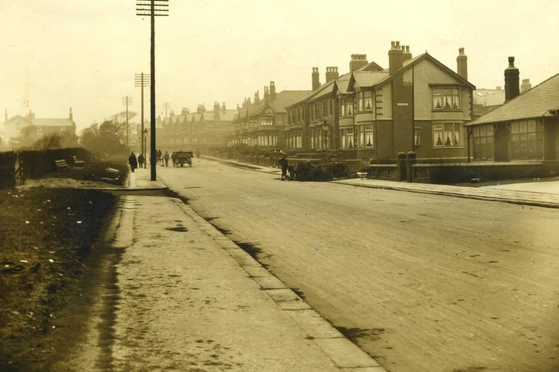 Westcliffe Drive1925. The bungalow on the right is the Layton Working Men's Institute, on the corner of Lynwood Avenue. In March 1926 the institute moved across the road to a new purpose built building.