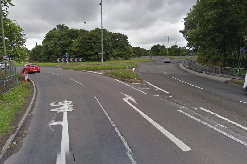 A6, Church Road, South Ribble East - at roundabout junction with Lostock Lane