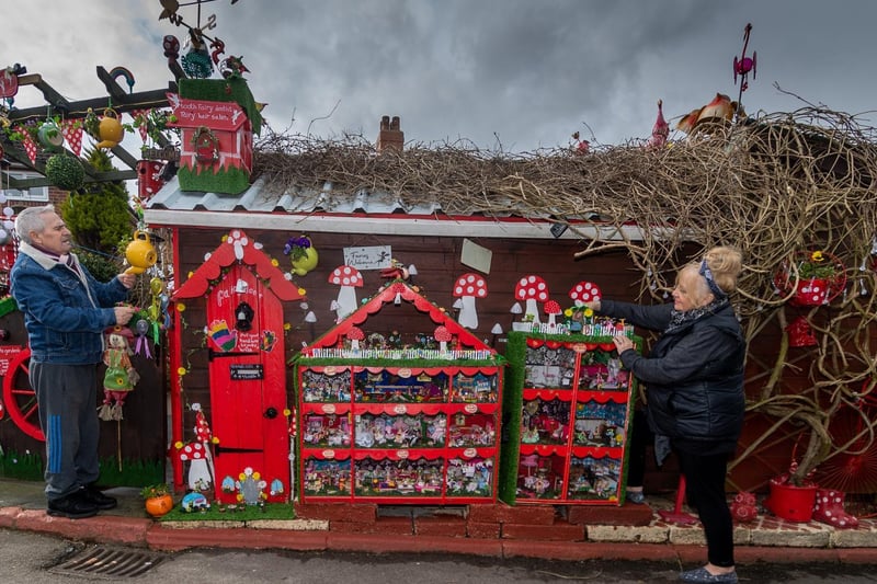 Between the pair they have five children, 24 grandchildren and eight great grandchildren who they haven't been able to see properly, and they want to cheer them up using Fairy Lane as they 'feel really sorry for them' through the difficulties of the pandemic.