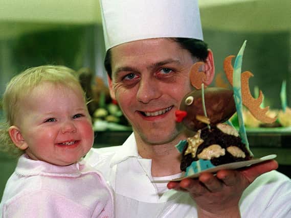 Little Juliette Dumouchel must be the luckiest toddler in Leeds. Her father, Thierry, has been making Easter eggs at his Garforth patisserie.