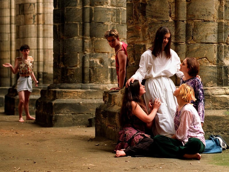 Students from Park Lane College were preparing to stage Jesus Christ Superstar. Pictured are Richard Toepritz, Richard Gittins, Sally Johnson, Nathan Webb, Becca Knight, and Charlotte Barnes.