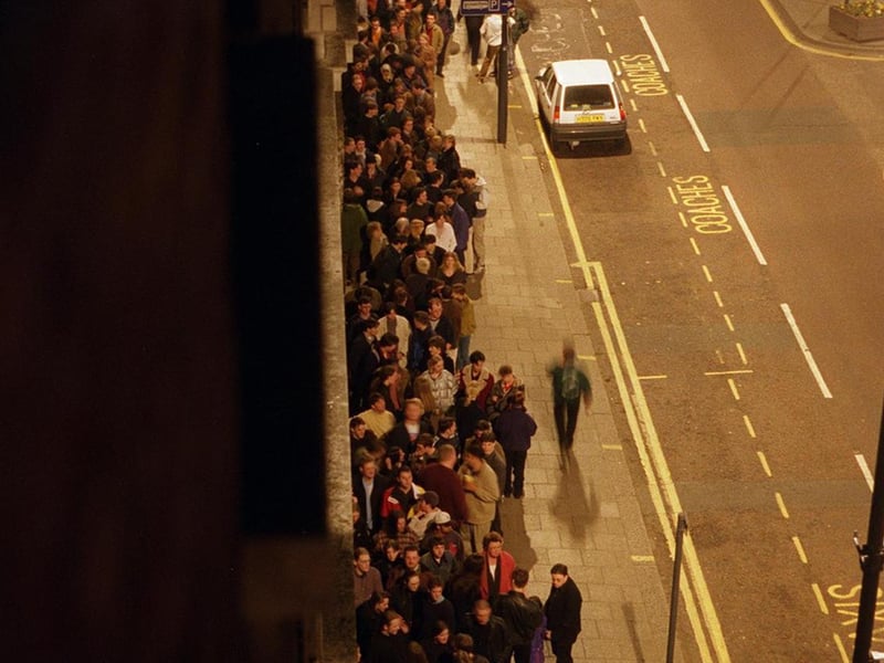 The Star Wars trilogy opened a The Odeon Cinema with queues stretching down The Headrow.