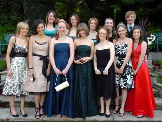 Pupils and friends pictured at the Penwortham Girls High School Leavers Ball at The Pines, Whittle-le-Woods in 2007