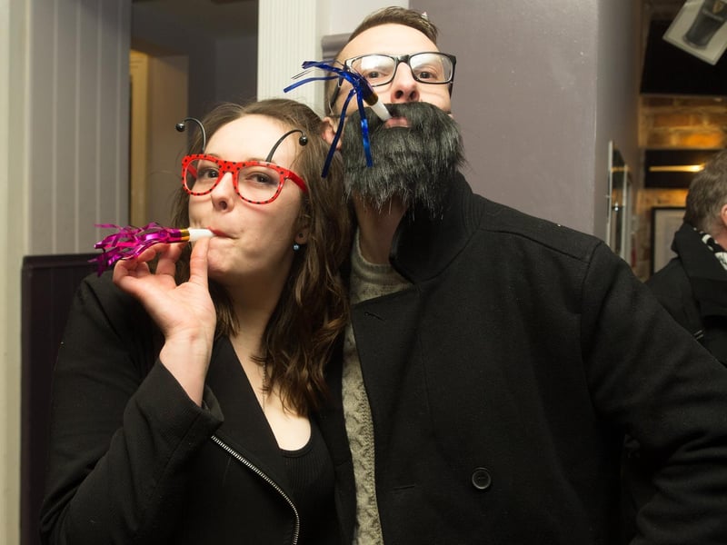 Rosie and Ray enjoying the St Patrick's Day party in The Waterhouse in 2018.