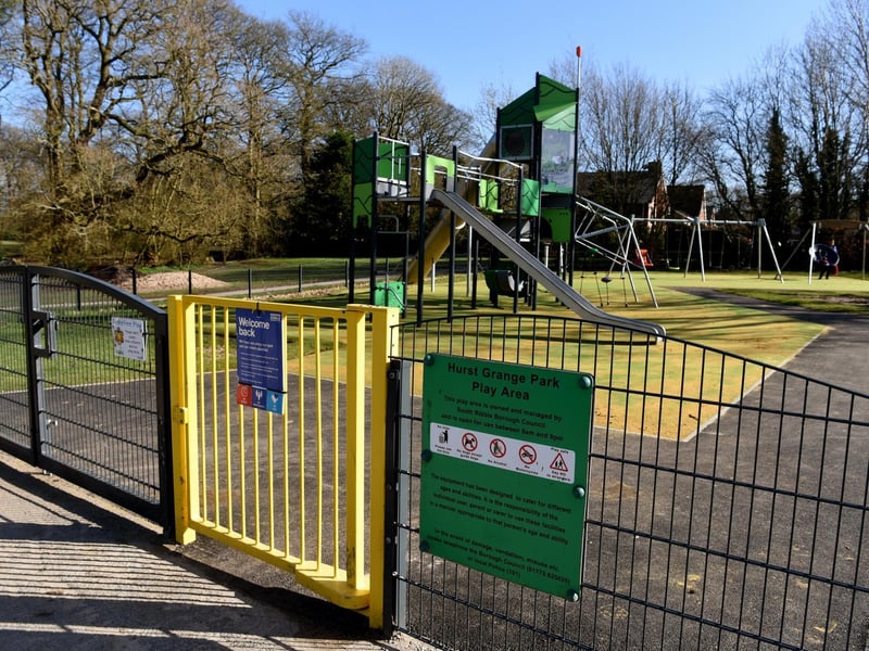 The playground shut in January for refurbishment