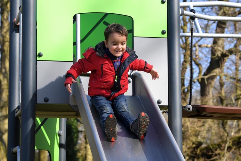 The playground at Hurst Grange Park is one of three play areas within the borough undergoing refurbishment.