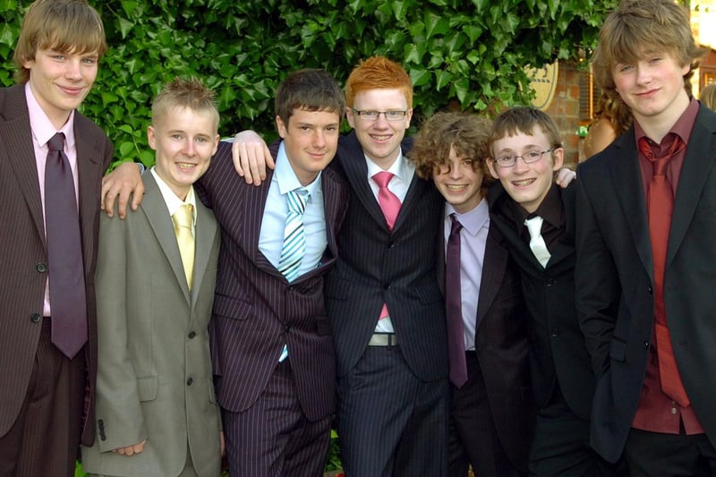 Cardinal Allen Catholic High School prom was held at the De Vere Hotel, Blackpool. From left, William Bee, James Stedman, Will Parker, Josh Rimmer, Oliver Jones, Jack Hopton and Max Powells.