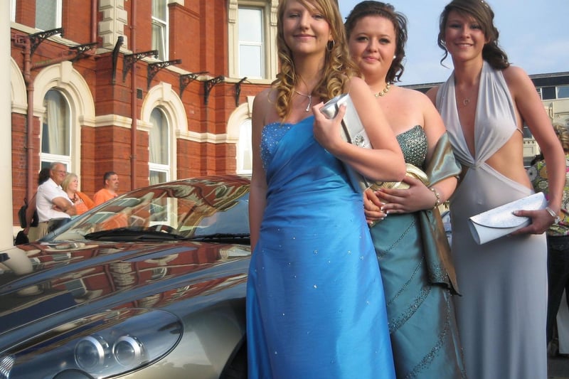 Bispham High Prom, 2009. Lucy Hugill, Ellie Bates, Jade Malia