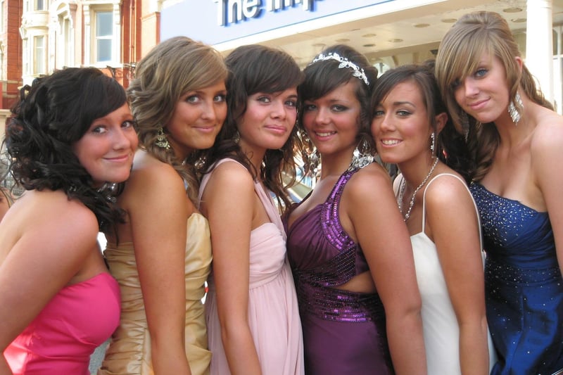 Bispham High Prom,2009. Gemma Dolan, Stephanie Park, Andrea Wade, Bethany Ross, Kelsey Grant, Alex Robertson